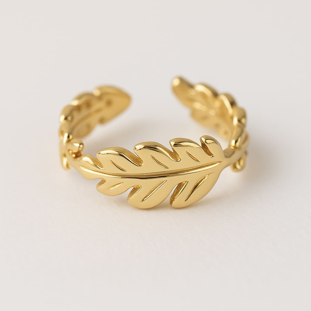 Anillo Espiga Baño de Oro - MINNI MOON-Lepetitemarie-Singularu-PDPAOLA-Luamarta