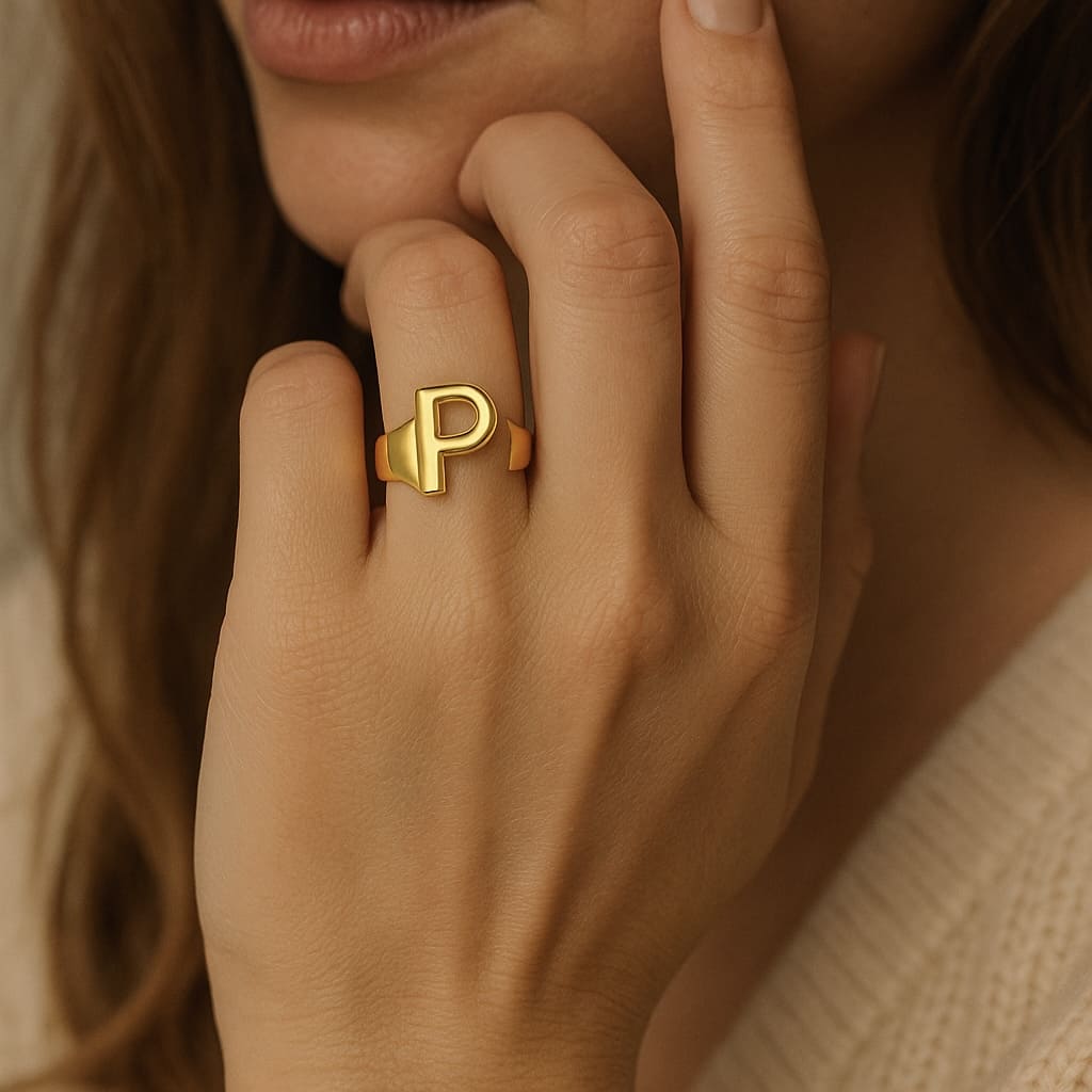 Anillo Inicial A-Z Baño de Oro - MINNI MOON-Lepetitemarie-Singularu-PDPAOLA-Luamarta
