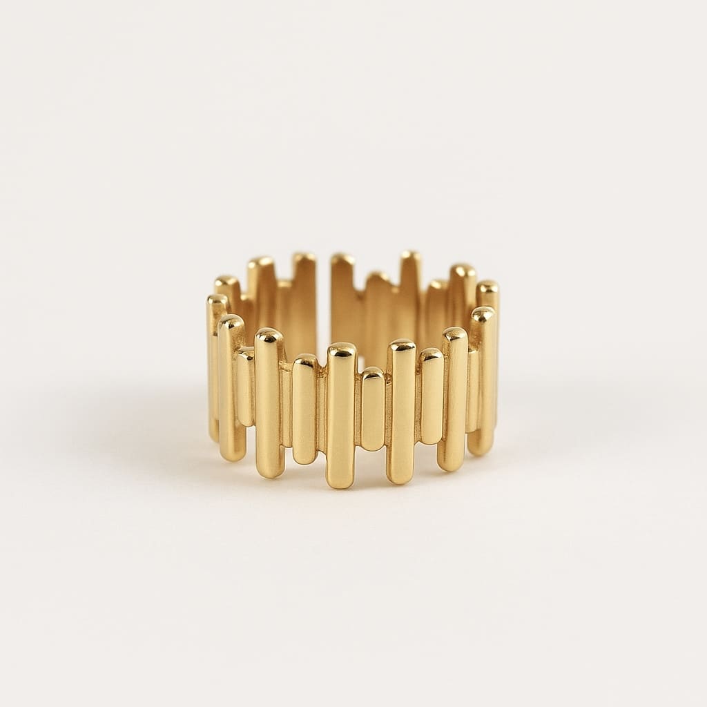 Anillo Irregular Baño de Oro - MINNI MOON-Lepetitemarie-Singularu-PDPAOLA-Luamarta