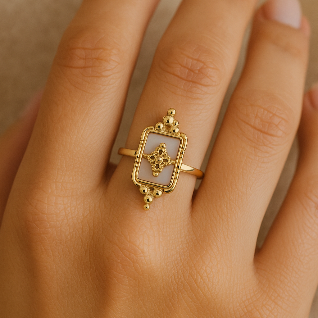 Anillo Royal Baño de Oro - MINNI MOON-Lepetitemarie-Singularu-PDPAOLA-Luamarta