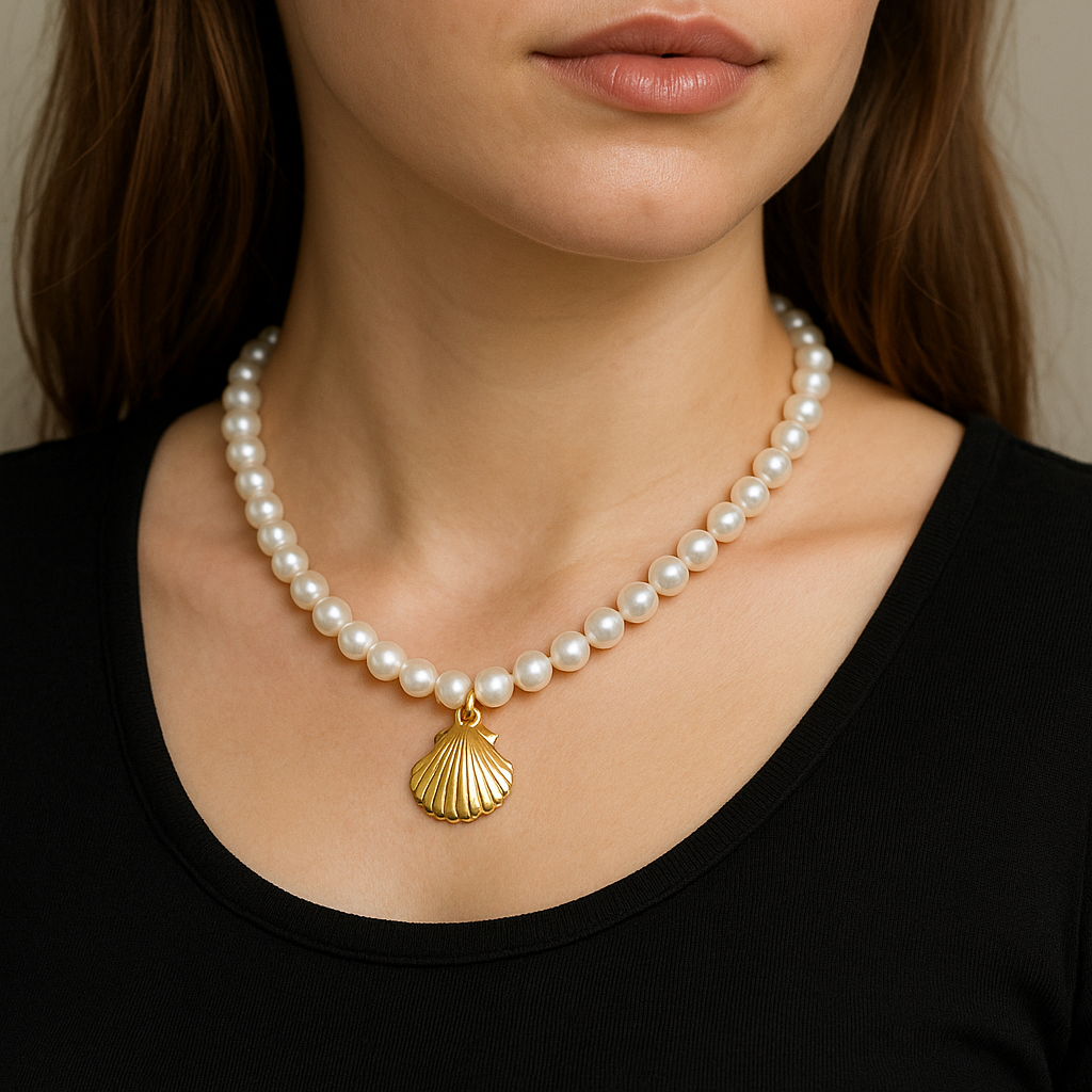 Collar Concha Baño de Oro - MINNI MOON-Lepetitemarie-Singularu-PDPAOLA-Luamarta
