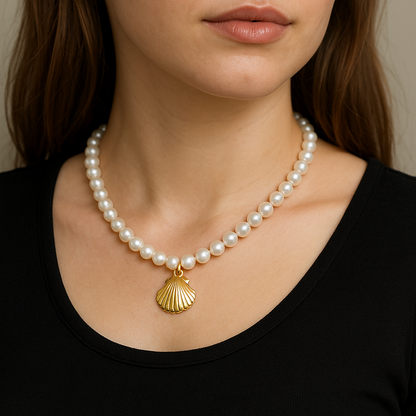 Collar Concha Baño de Oro - MINNI MOON-Lepetitemarie-Singularu-PDPAOLA-Luamarta