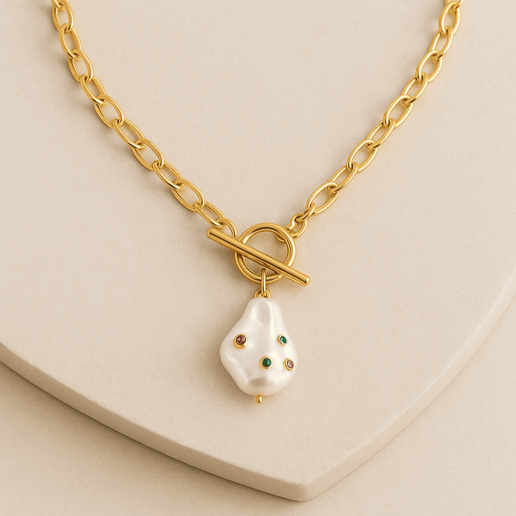 Collar Cosmic Pearl Baño de Oro - MINNI MOON-Lepetitemarie-Singularu-PDPAOLA-Luamarta