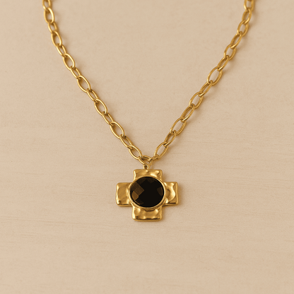 Collar Midnight Cruz Baño de Oro - MINNI MOON-Lepetitemarie-Singularu-PDPAOLA-Luamarta