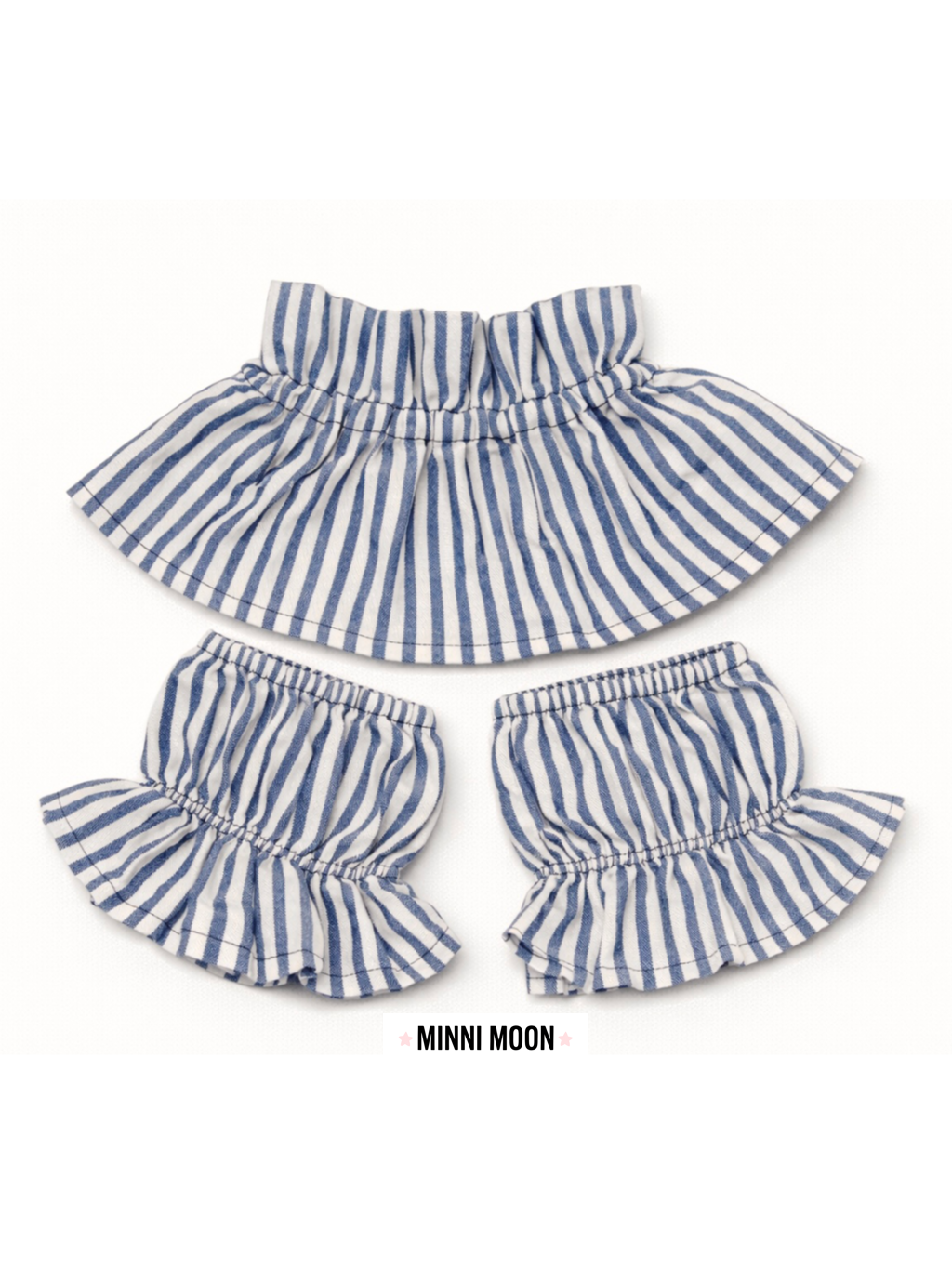 Cuello Cuadros Vichy o Rayas + Puños Elásticos (Pack 3 piezas) | Cuello falso jersey o camisa