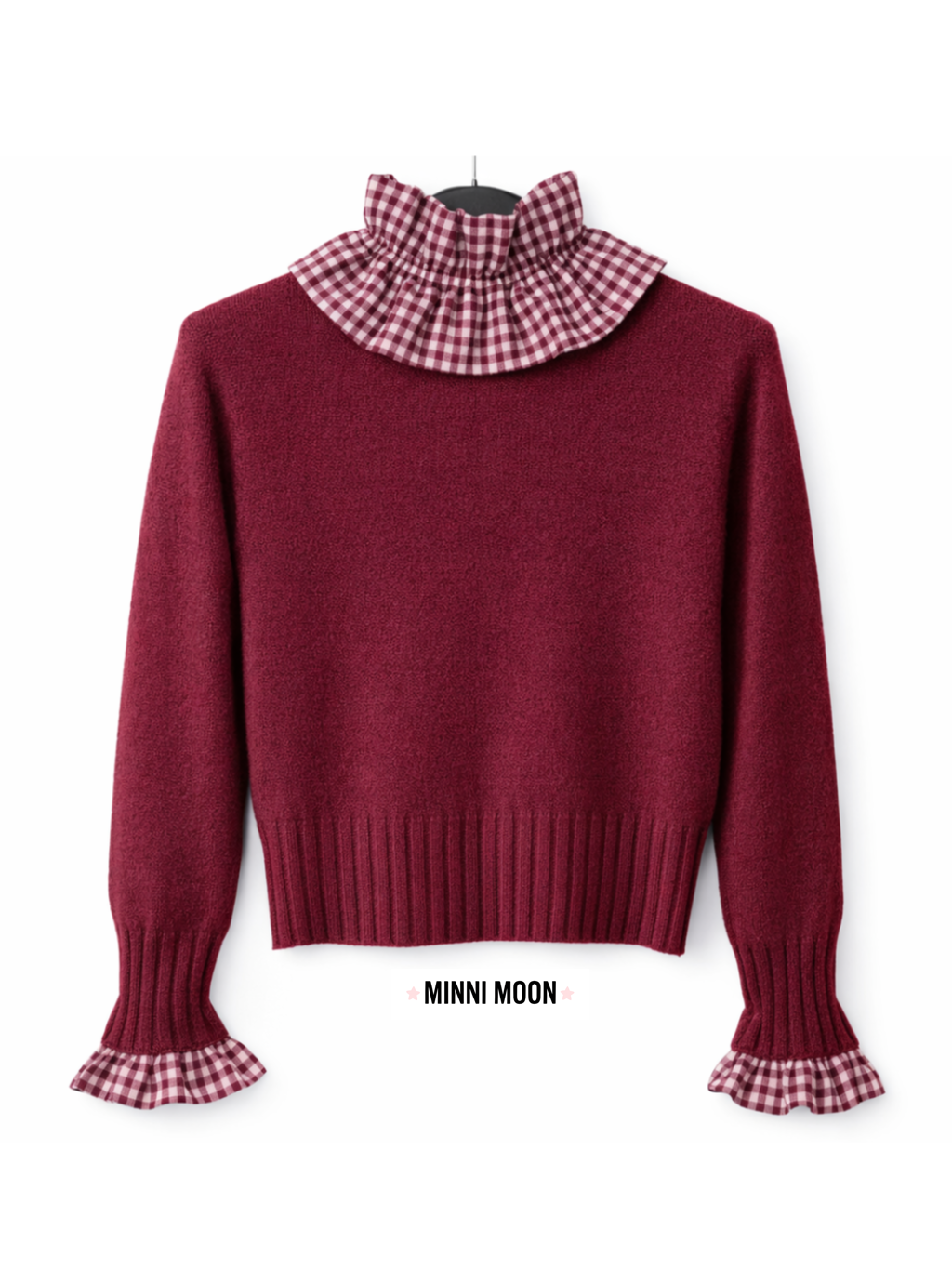 Cuello Cuadros Vichy o Rayas + Puños Elásticos (Pack 3 piezas) | Cuello falso jersey o camisa