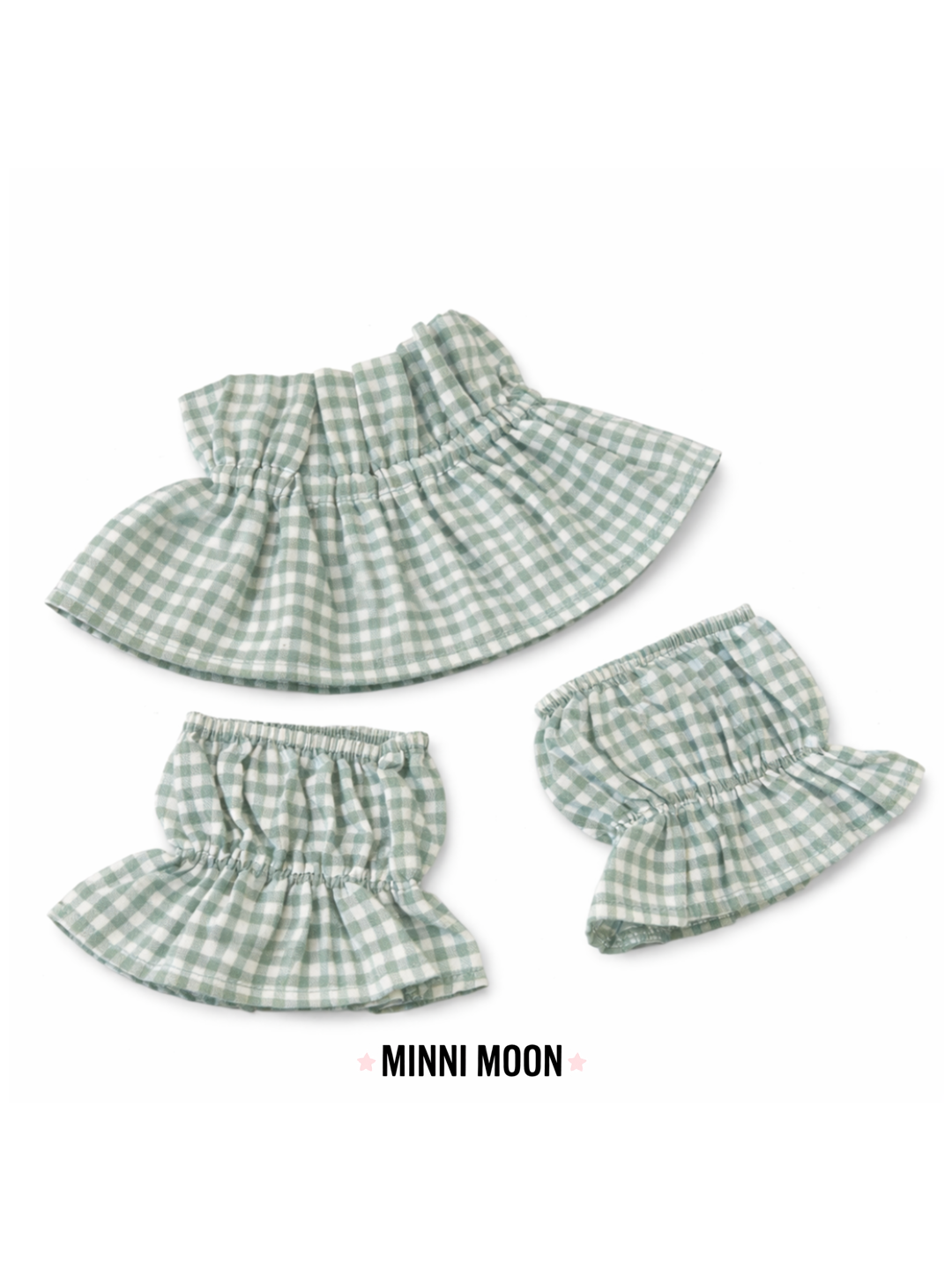 Cuello Cuadros Vichy o Rayas + Puños Elásticos (Pack 3 piezas) | Cuello falso jersey o camisa