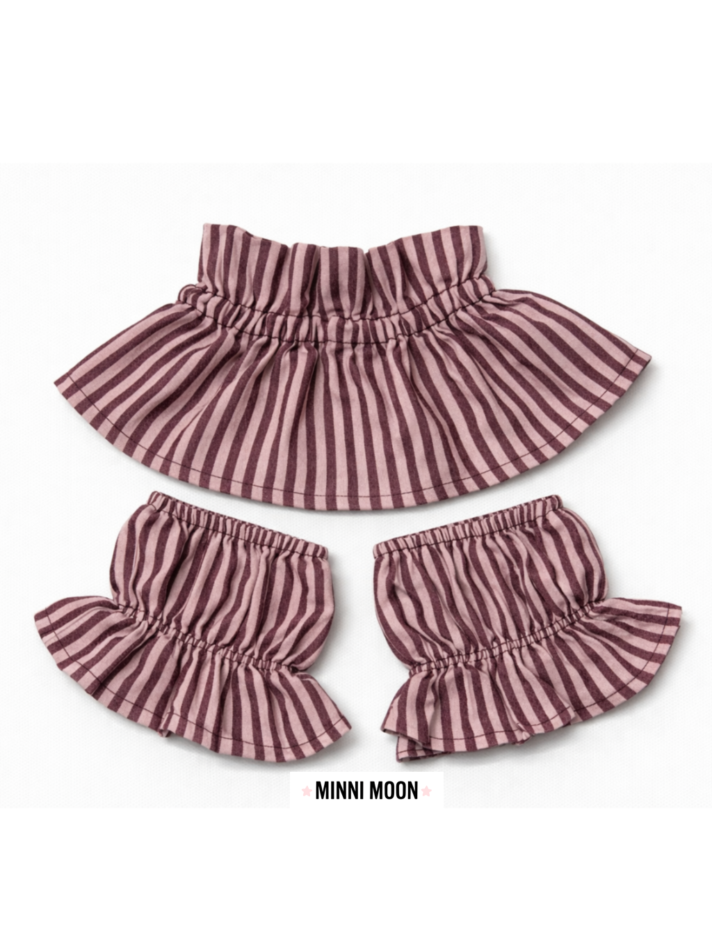 Cuello Cuadros Vichy o Rayas + Puños Elásticos (Pack 3 piezas) | Cuello falso jersey o camisa