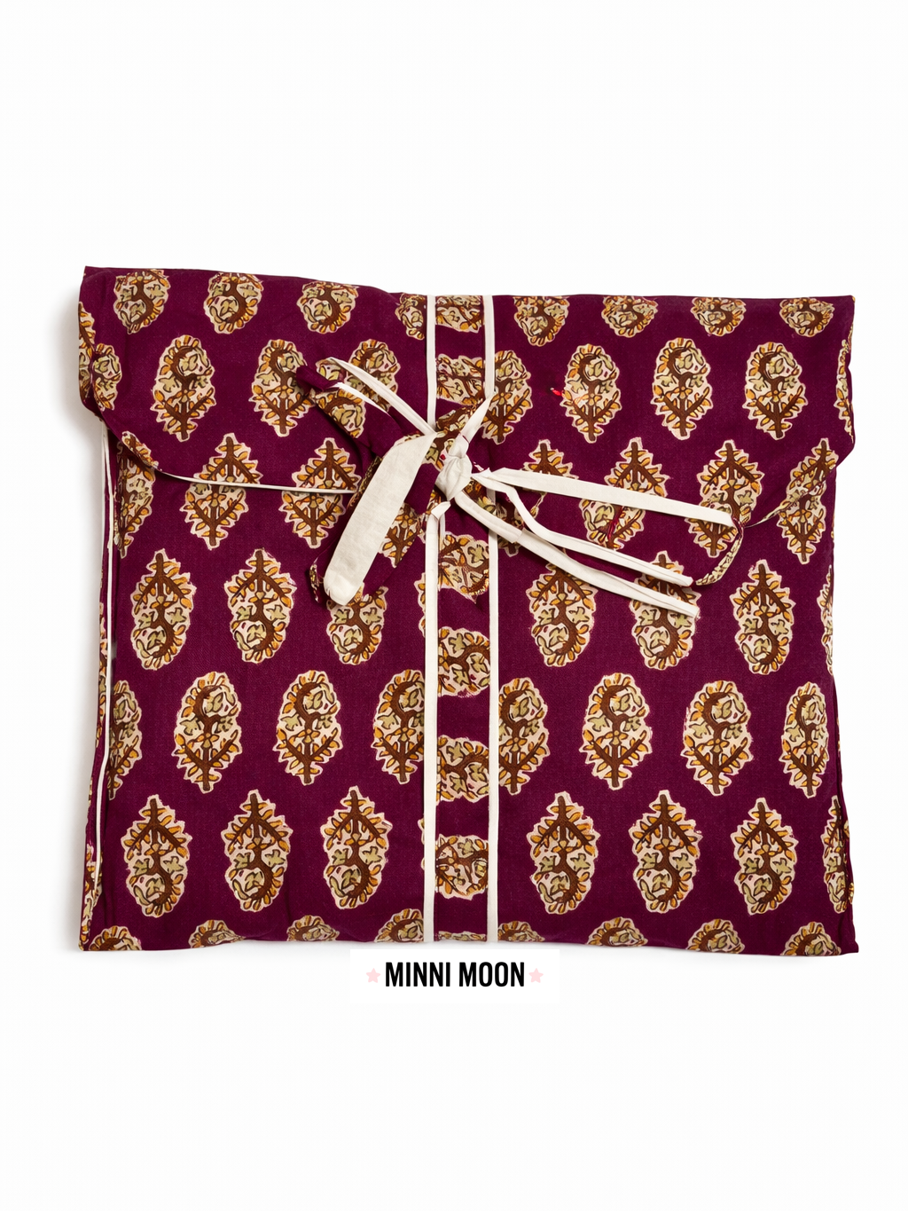 Pijama Camisero Largo Estampado de Algodón para mujer | Bolsa incluida