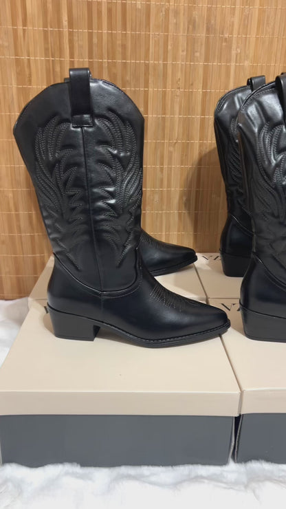 Botas Cowboy 32 cm de Caña Mujer Bordadas | Recomendamos una talla más (36-41)