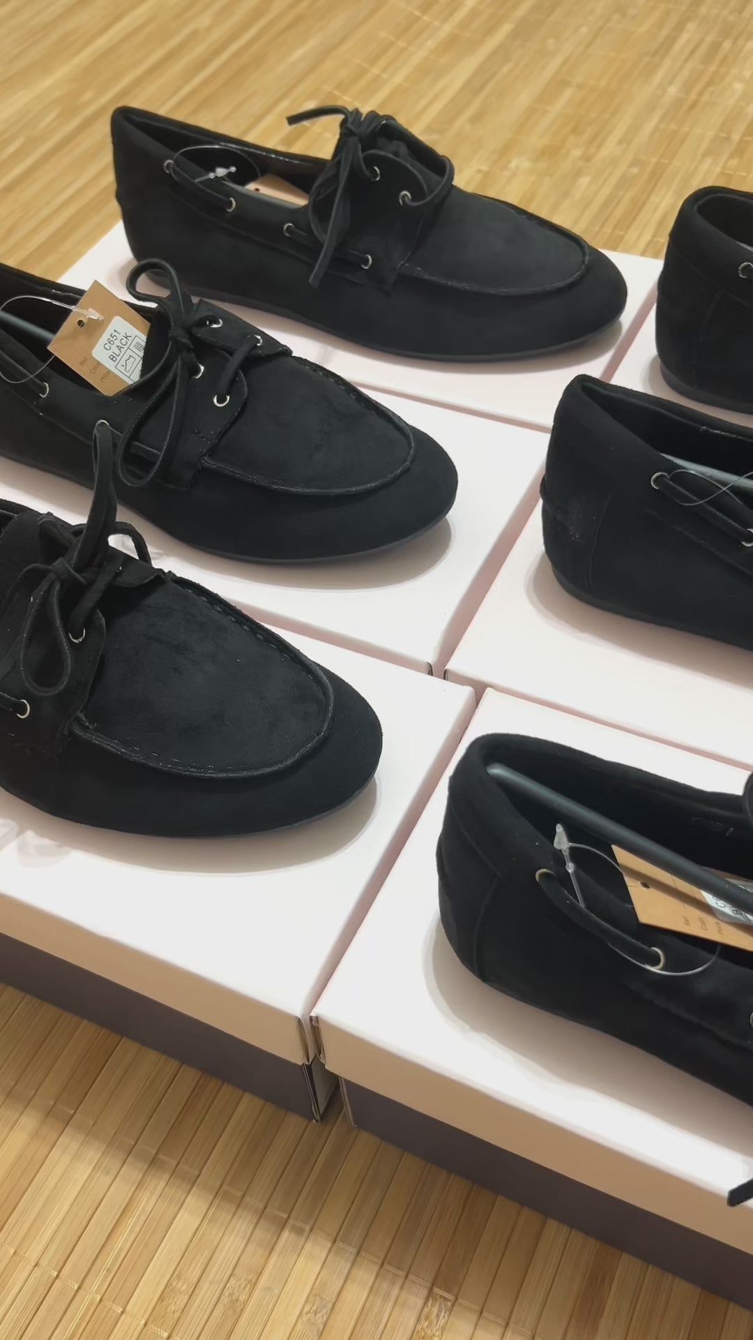 Mocasines Antelina mujer con Cordones – Para uso diario u oficina | Elige tu talla habitual (36 a 41)