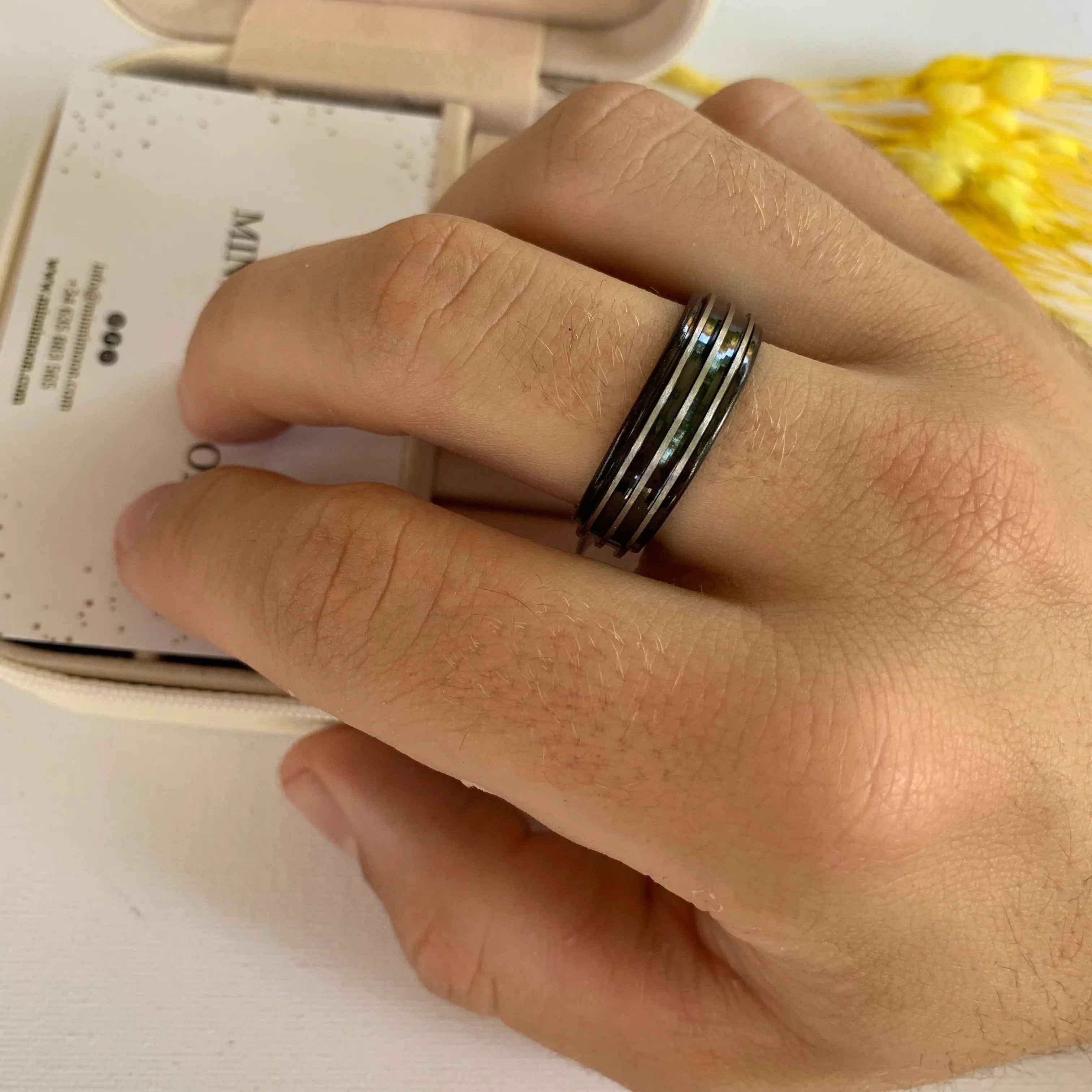 Anillo de hombre Plateado Lucas - MINNI MOON-Lepetitemarie-Singularu-PDPAOLA-Luamarta