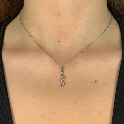 Collar Serpiente Plateado - MINNI MOON-Lepetitemarie-Singularu-PDPAOLA-Luamarta