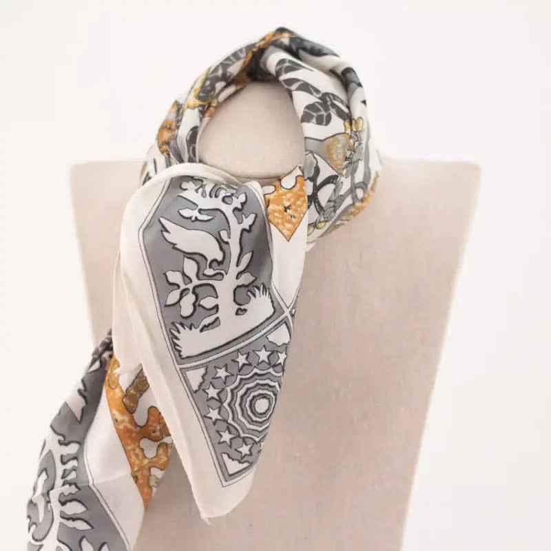 Pañuelo de cuello animales Gris y Dorado - MINNI MOON-Lepetitemarie-Singularu-PDPAOLA-Luamarta