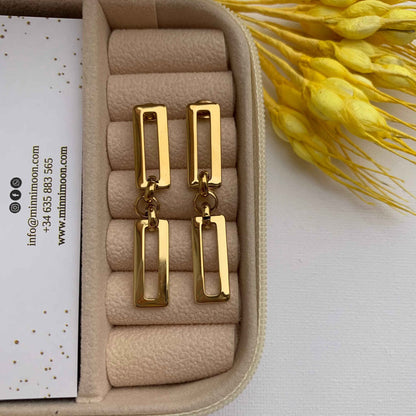 Pendientes Bonnie Baño de Oro - MINNI MOON-Lepetitemarie-Singularu-PDPAOLA-Luamarta