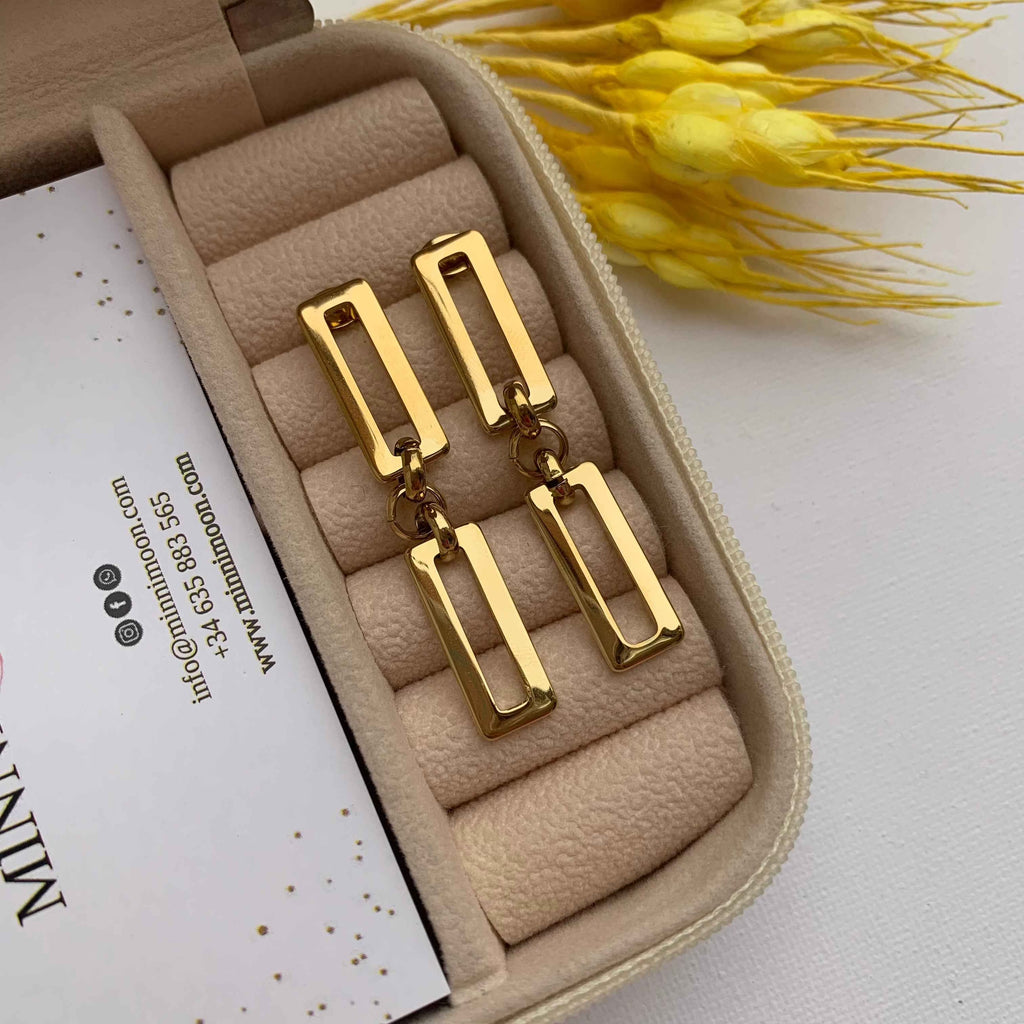 Pendientes Bonnie Baño de Oro - MINNI MOON-Lepetitemarie-Singularu-PDPAOLA-Luamarta