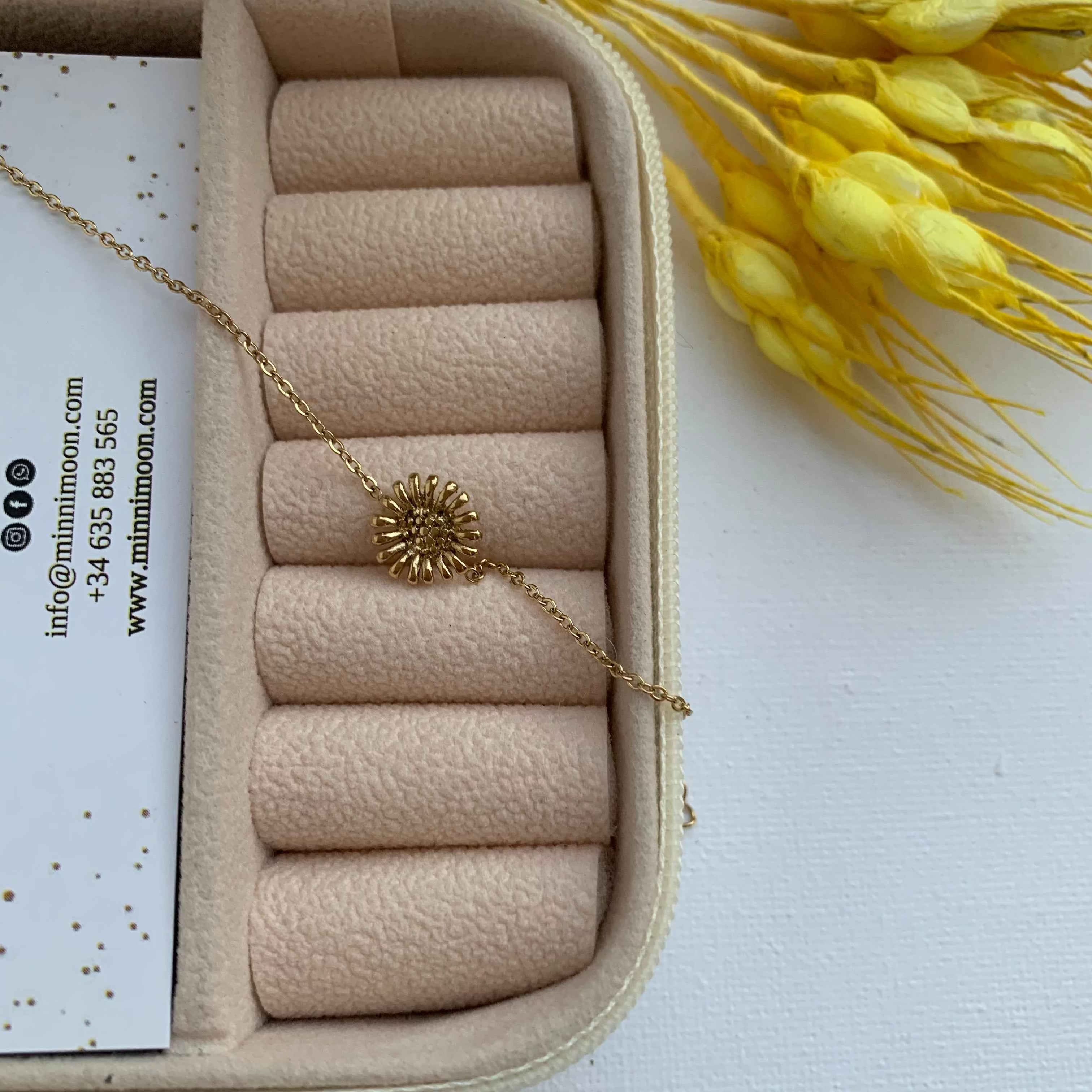 Pulsera Girasol Baño de Oro - MINNI MOON-Lepetitemarie-Singularu-PDPAOLA-Luamarta