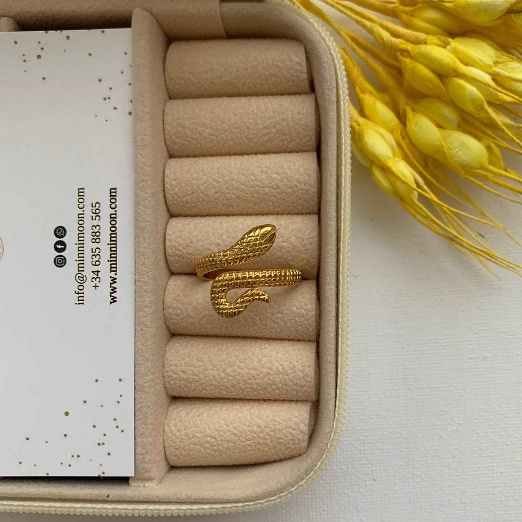 Anillo Serpiente Baño de Oro - MINNI MOON-Lepetitemarie-Singularu-PDPAOLA-Luamarta